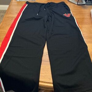 True Religion Jet Black Snap Off Baggy Joggers